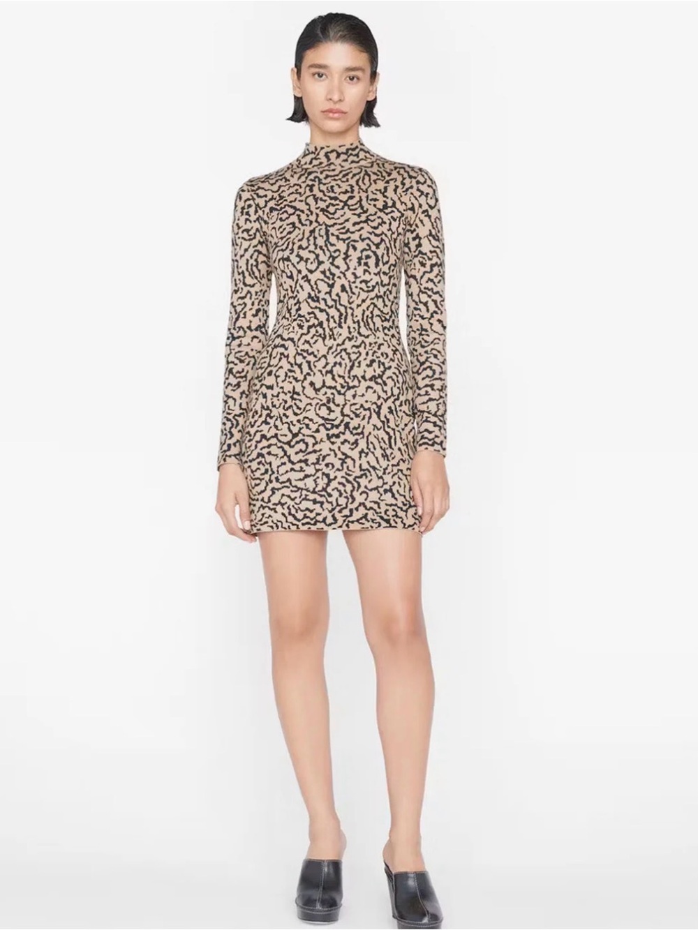FRAME Jacquard Sweater Dress Size M
